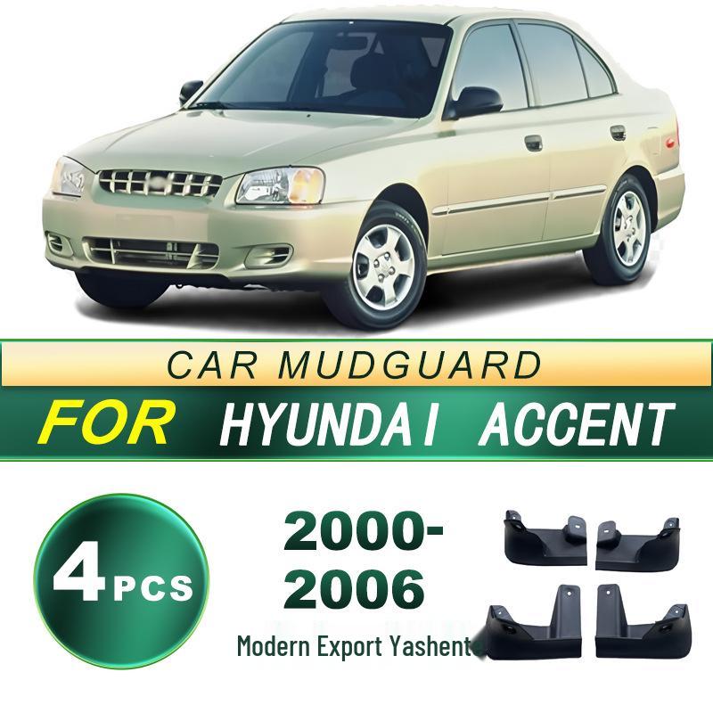 Hyundai Accent 00-06 Soft Rubber Tire Mud Flaps Modified Accessories