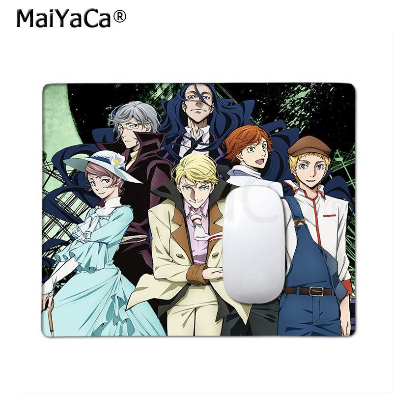 Anime Bungo Stray Dogs Non-slip Lockedge Cartoon Anime Gaming Mouse Pad Keyboard Mouse Mats Smooth Company Writing Desk Mats