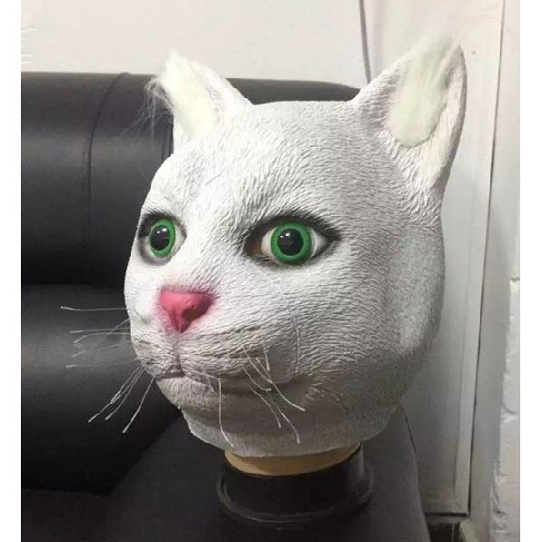 

Cute and Adorable Black Big-Faced Cat Headgear Black Cat Mask Children s Masks School Show Performance Activities Early Education Animals White Cat