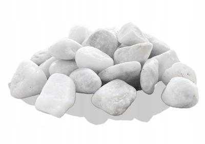 Grys Ozdobny Otoczak Dekoracyjny Śnieżnobiały 6-12 Cm 20 Kg