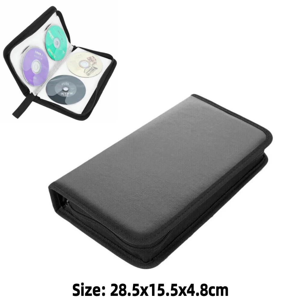 80 Stück Scheibe Tragbar Scheibe CD VCD DVD Tragetasche Halter Doppelseitig CD DVD Speicherhülle Hülle Album Brieftasche Organizer
