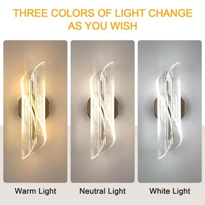 1/2Pcs Nordic Luxury Wall Lamp Luzes decorativas para a parede de fundo na sala de estar