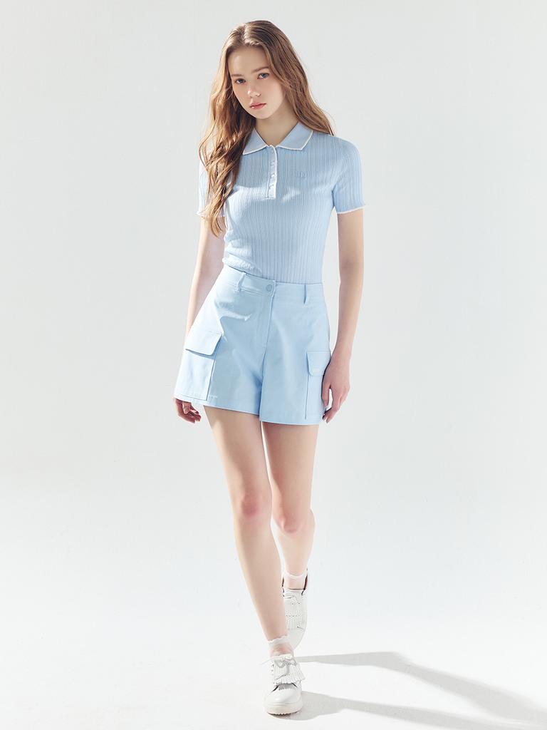 LORDLOAR A-Line Pocket Shorts S/Blue