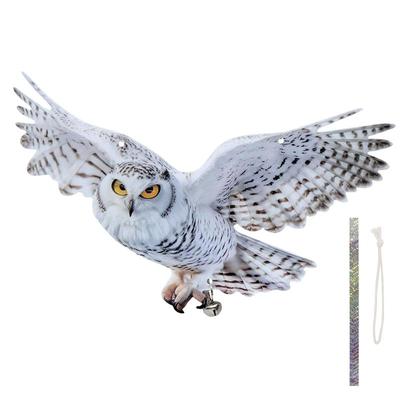 Bird Scarer Reflective Double-Sided Garden Bird Repeller Artifact Reflective Owl For Woodpecker With Sound For Garden, Home