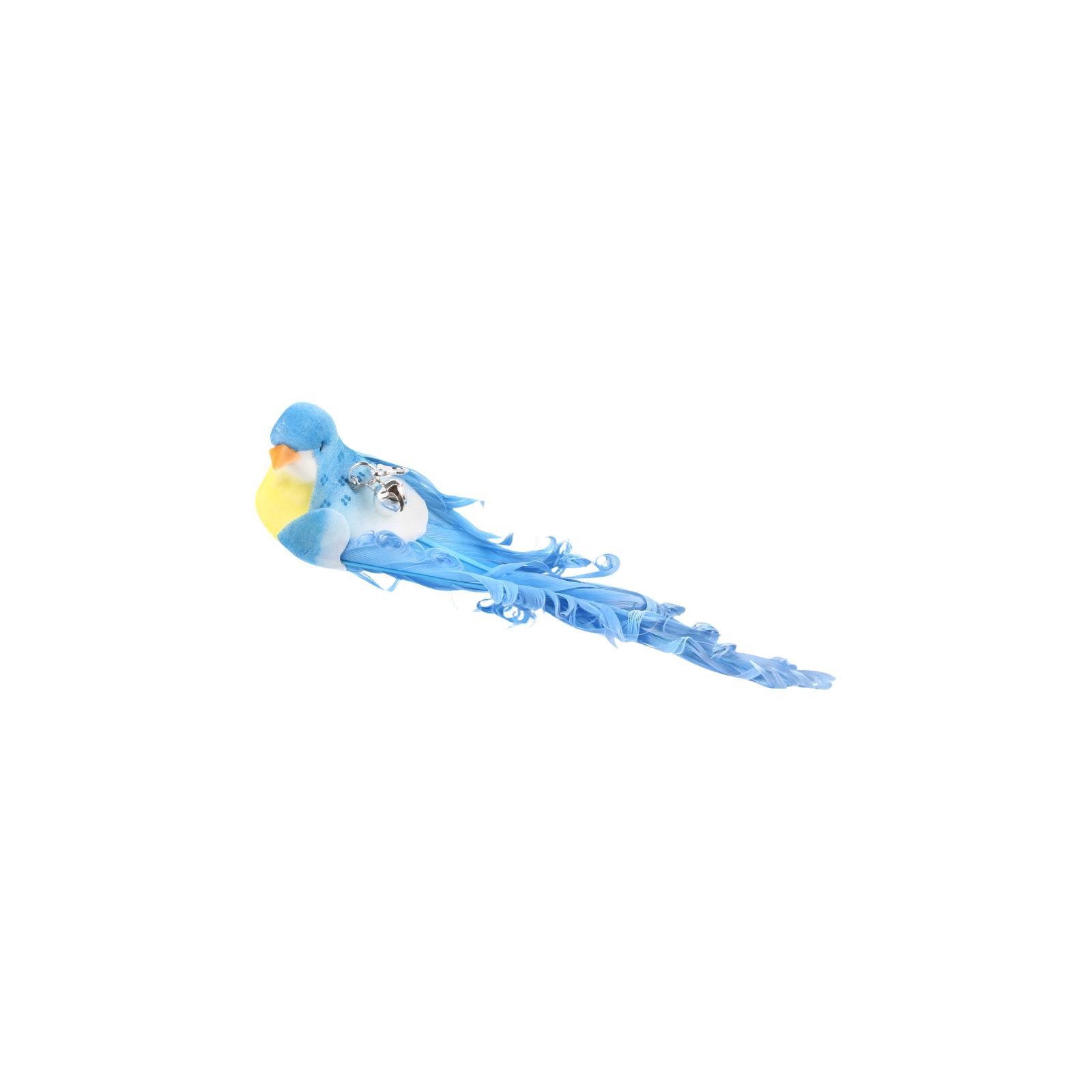 

Artificial Feather Bird Ornament Decorative Simulation Bird Figurine for Home Garden Party Wedding Craft DIY Projects One Size синій