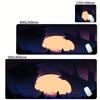 Game Mouse Pad Japanese Samurai Devil Mousepad Black Gamer Desk Mats Esports Mouse Pad Carpet Gaming Accessories Table Mat