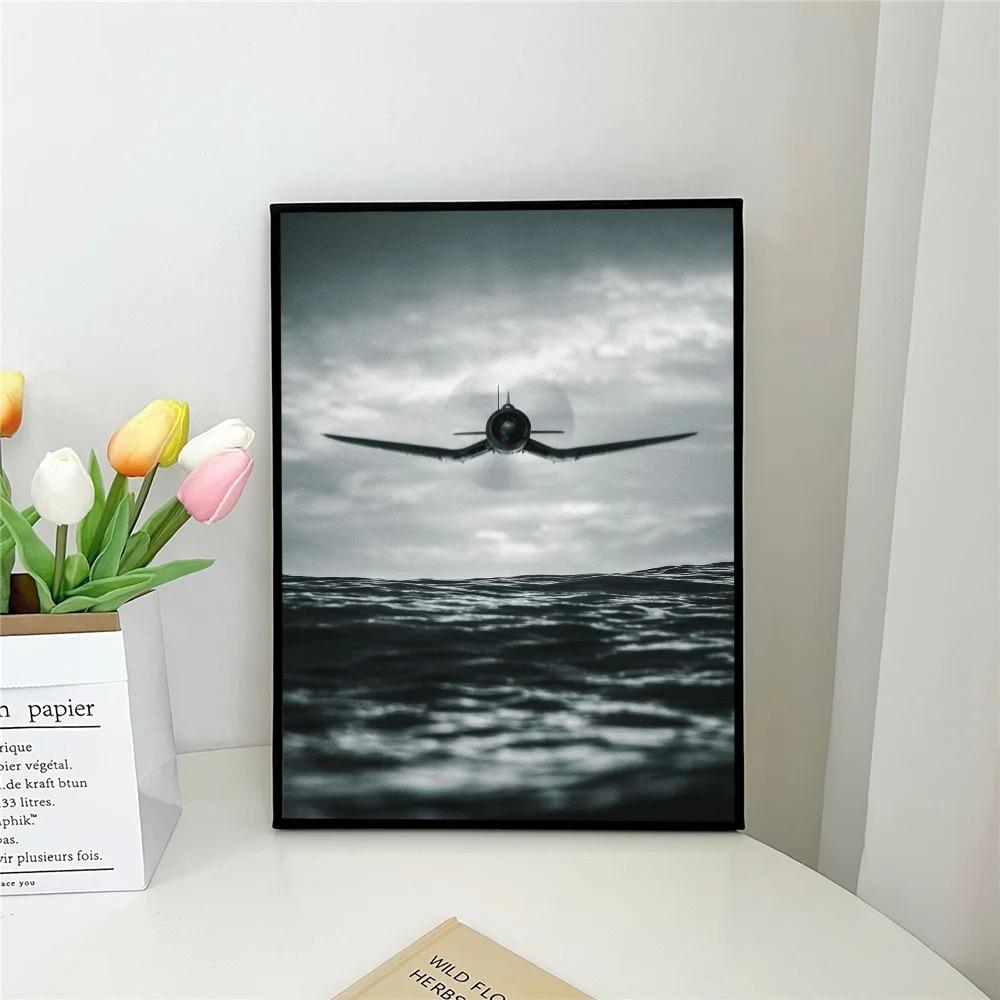 1 Airplane Design Flat Poster Canvas Painting Art Decoration Caf É Bar Room Wall Decoration
