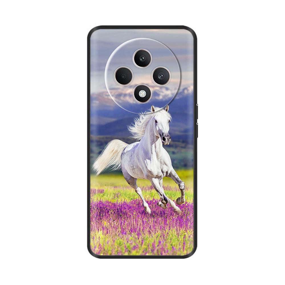 Für Oppo Reno12 F Hülle CPH2687 Cover Niedliches Liebesherz Weiche Schwarze Silikon Schutzhüllen für Reno 12F Reno12F 5G 2024 Fundas