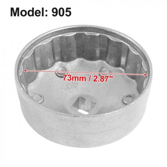 1/2" Square Drive 15 Flutes Cap Style Oil Filter Wrench 73mm Inner Diameter | Aftermarket Branded | 0700836261834