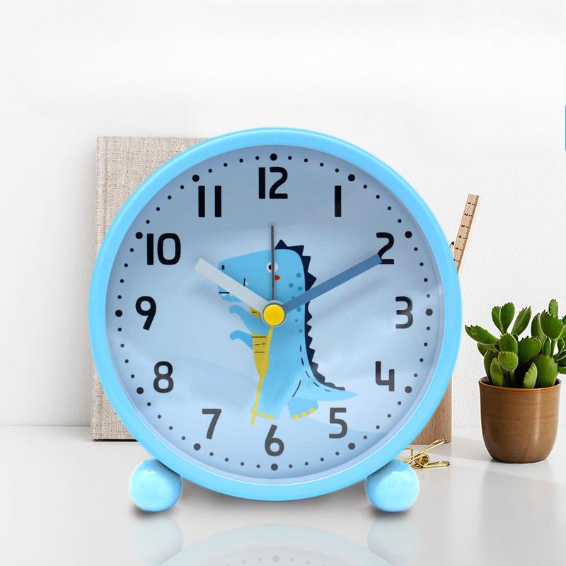 Kreativer Cartoon-Wecker Einfacher Kinderwecker Student Süße Multifunktionsuhr Stumme Uhr