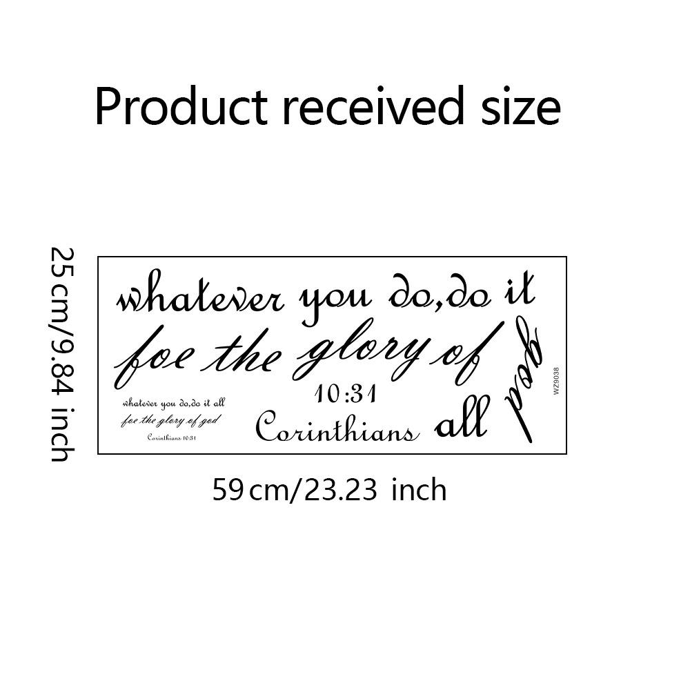 

WZ9038 Английский Слоган Спальня Гостиная Вход Домашний Фон Ландшафтный Дизайн Декоративная Наклейка На Стену 25*59cm/WZ9038