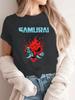2024   Classic Intage Samurai Retro Japanese Gaming 2077 Art Game T Shirt Tees Harajuku Tees Streetwear