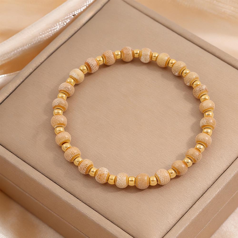 Korean Fashion Titanium Steel Diamond Inlaid Women's Luxury Bracelet