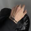 Fashion Crystal Stone Cross Charm For Women Men Punk Style Star Silver Color Chain Adjustable Red Zircon Bracelet