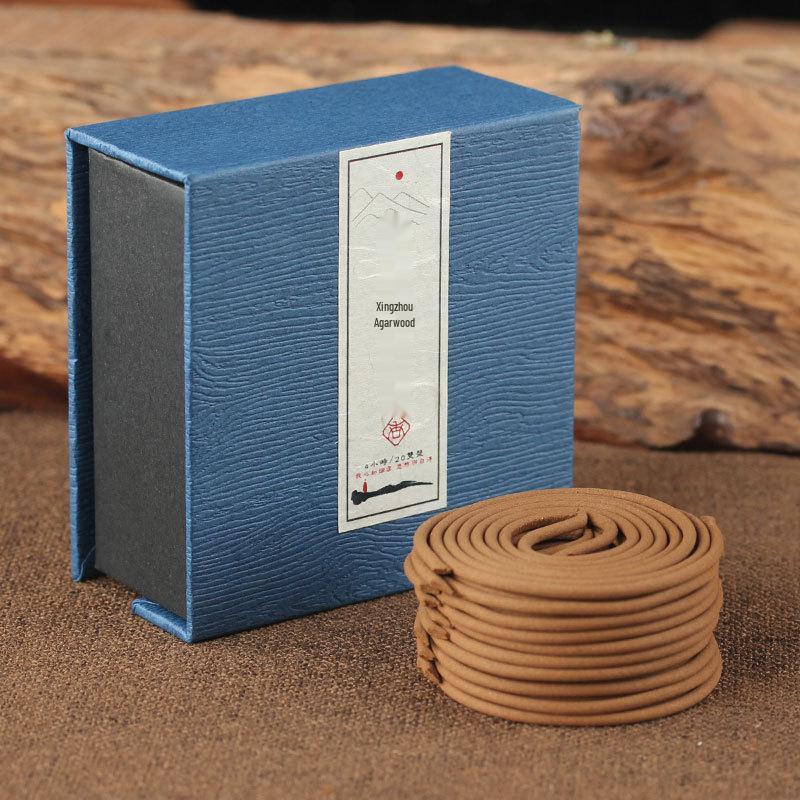 Natural Indonesian Agarwood Coil Incense – Rich Scent for Home & Buddhist Use Xingzhou Water Agarwood Coil Incense - 2 hours