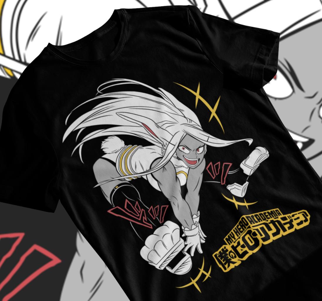 Rabbit Hero T-shirt My Hero Academia Mirko Rumi Usagiyama Anime Manga Soft Tee S