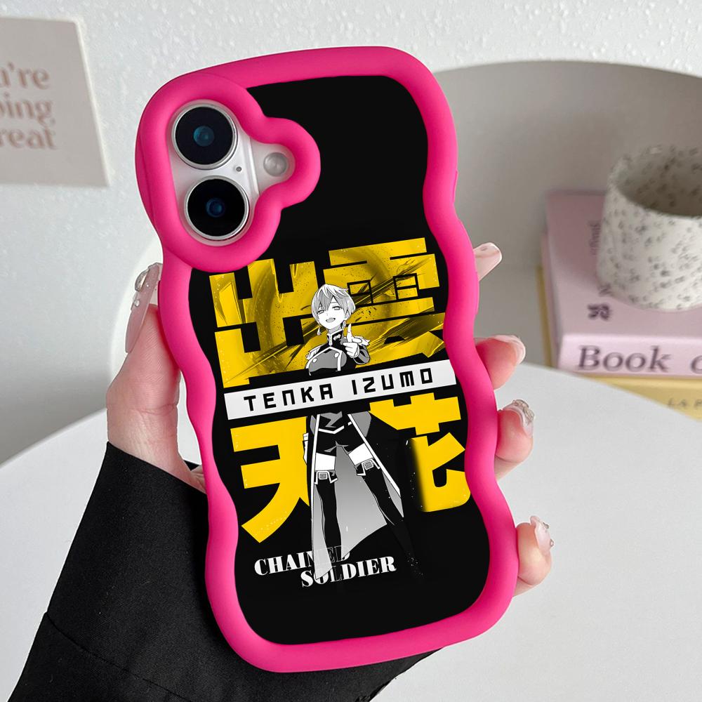 Mato seihei no slave Tenka Izumo Wavy Edge TPU Mobile Phone Case for iPhone 17 16 15 14 13 12 11 Air Pro Max Plus Colorful Cover