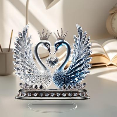 1pcs Love Swan Home Decora, Desktop Decora Ornaments, Festival Atmosphere DecoraGifts for Couples
