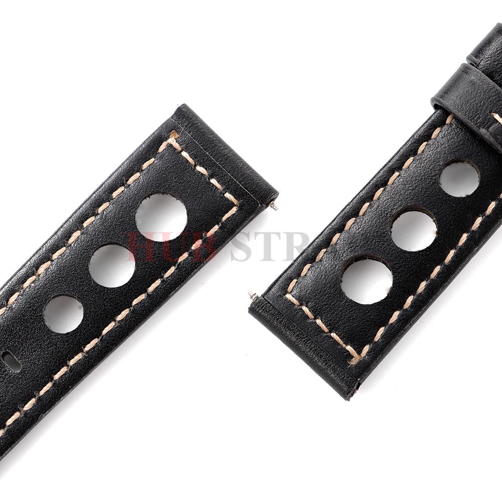 Cowhide Watch Strap Bracelet Vintage Genuine Leather 20mm 22mm 24mm Watchband Women Men Fashion Watch Band Belt With Pin Buckle