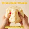 Trending Jumbo Cheese Cube Stress Ball No Bounce Moldable Soft Squeeze Asmr Sensory Fidget Toy Stress Relief Gift Kids Adults