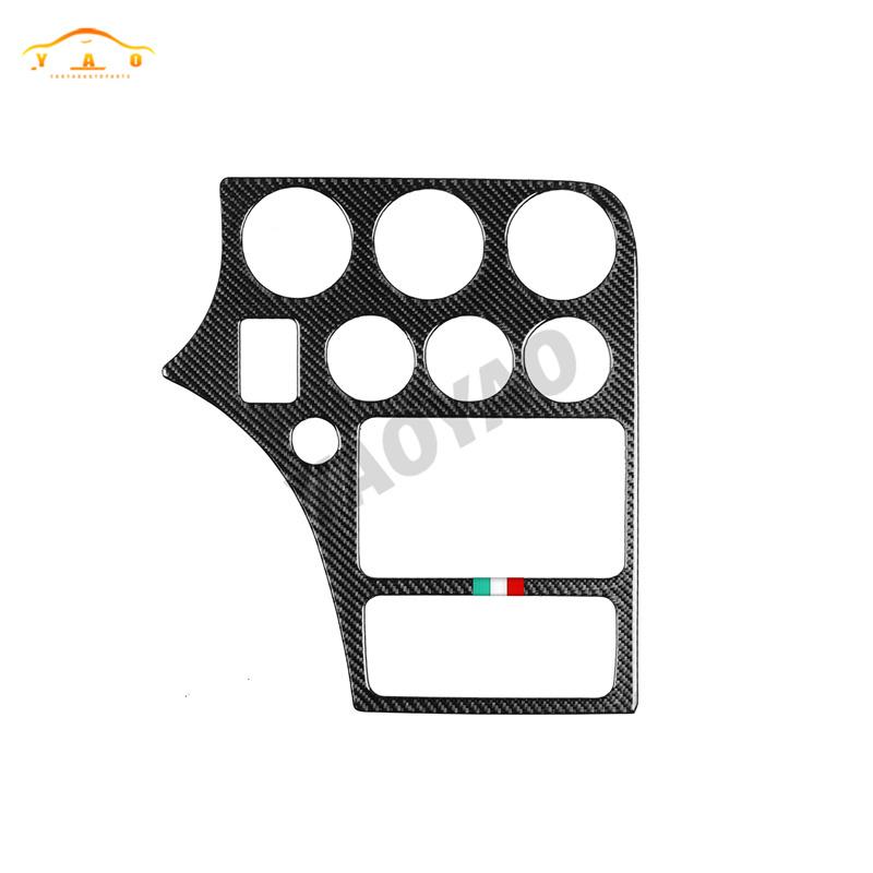 Carbon Fiber Sticker Brera Spider Dashboard Gear Shift Panel For Alfa Romeo 159 2005- Car ide Decorative Accessories