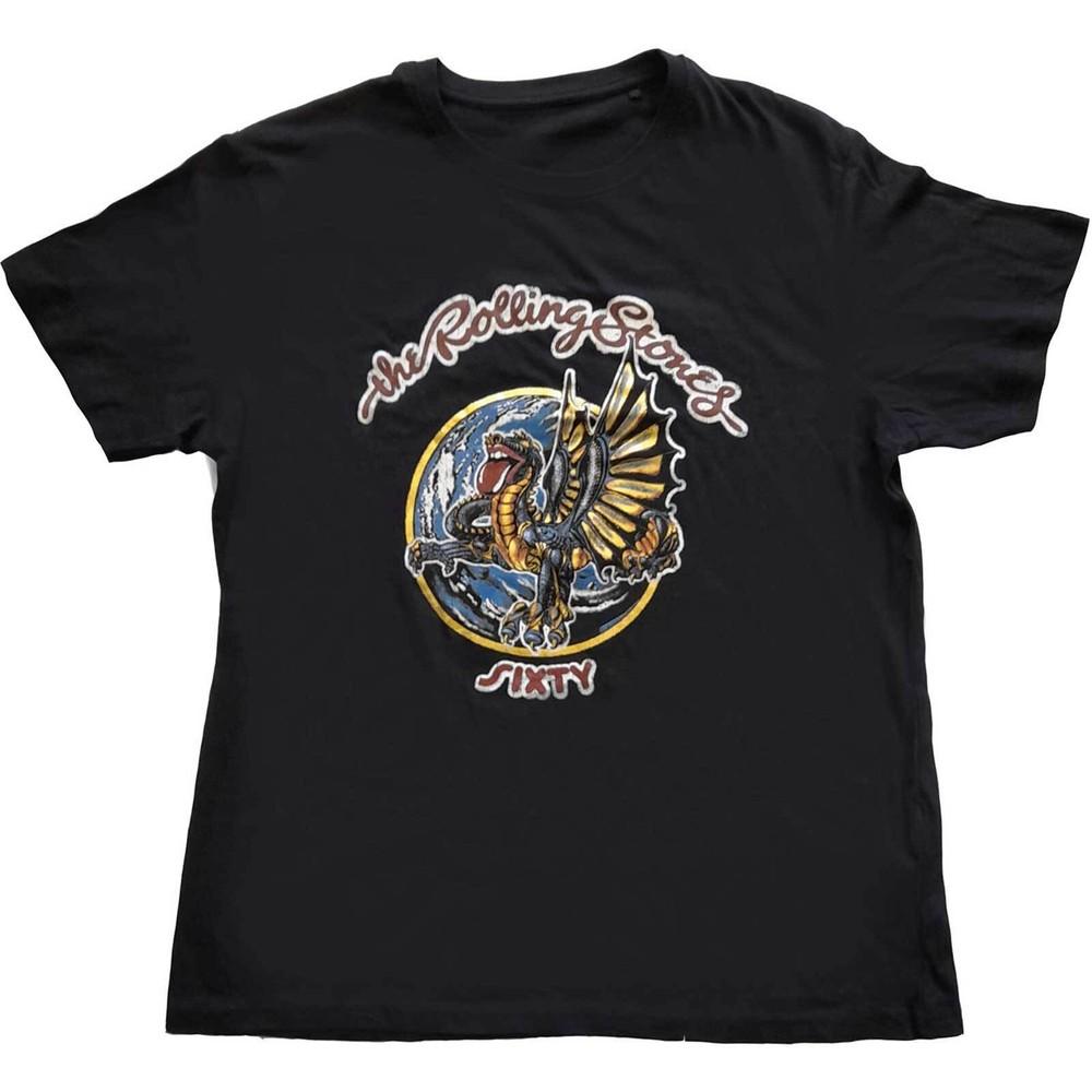 

The Rolling Stones Unisex T-Shirt: Sixty Dragon Globe (Foiled) 2XL