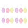 12 Pcs Eggs Easter Hanging Decorations Ornaments Decorating Pendant for Decorate Party Adornments