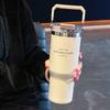 Gargantuan insulated cup - Large capacity with handle, suitable for outdoor activitieshousehold use, thickened drinking tube cup