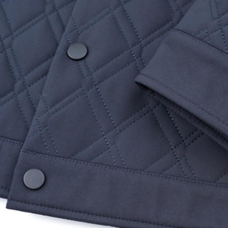 Minglu Autumn Winter Men's Parkas Luxury Autumn Winter Solid Color Single Breasted Business Casual Male Jackets and Coats 4XL