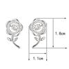 Korean Dongdaemun Sunflower Sterling Silver Rhinestone Earrings