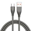 65W USB To USB C Cable Metal Braided Fast Charging 480mbps Data Cord Replacement For Mobile Phone Type C Quick Wire