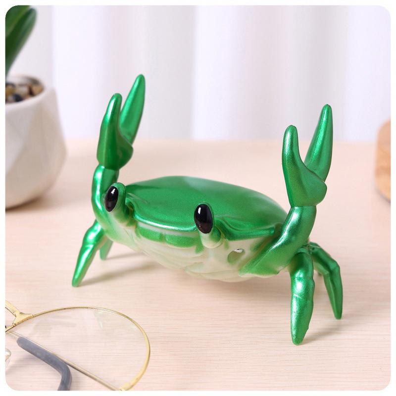 

Customizable Crab Phone Holder & Pen Stand with Weightlifting Design