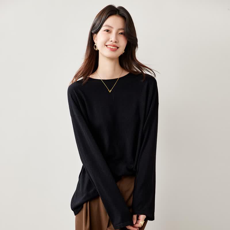 CARBAMMI Women s Loose Knit Sweater L