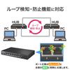 IODATA 10G Compatible Switching Loop Detection and Prevention Wall Japanese 8-Port SFP+ 2.5Gbps Hub, Multi-Gigabit Port,
