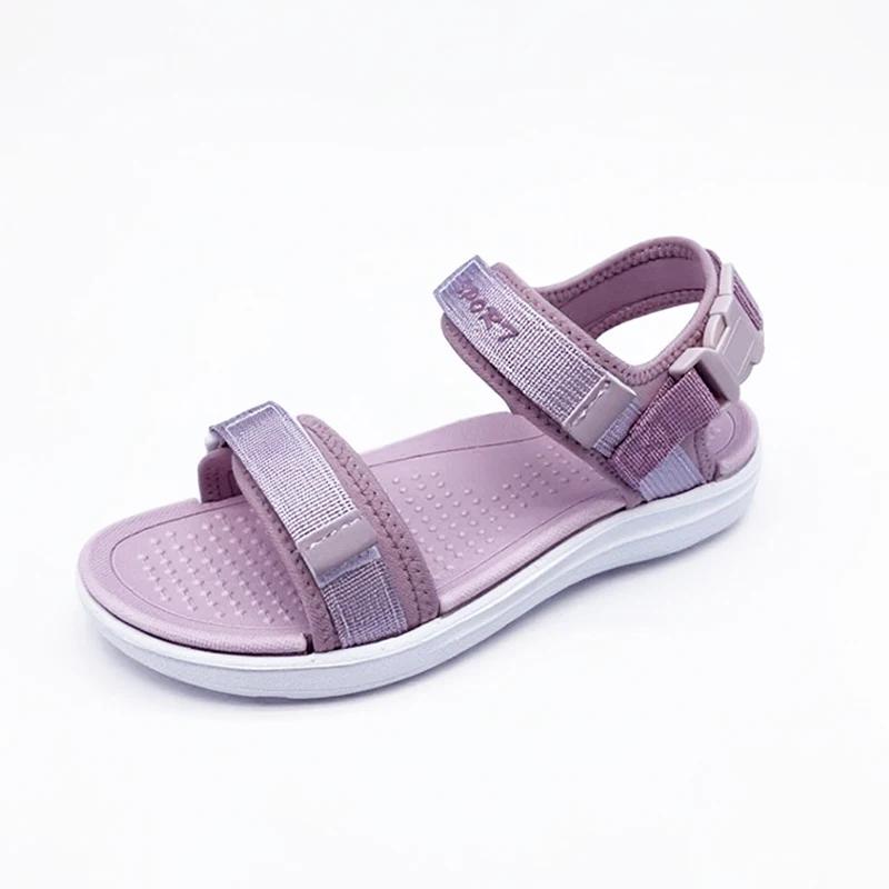 

Pink Girls Summer Sport Sandals Children Beach Water Shoes Quick Dry Lightweight Kids Casual Walking Open Toe Adjustable Strap 30