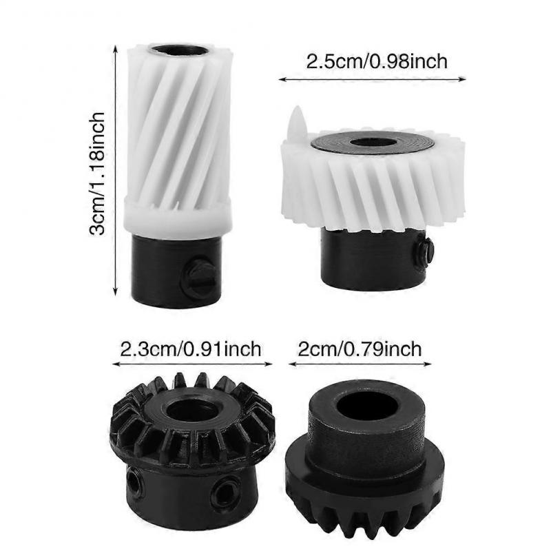 Singer Sewing Machine Gear Kit 4 Pcs Plastic Drive Gear Shaft Hook Drive Gear Set Replacement Accessories