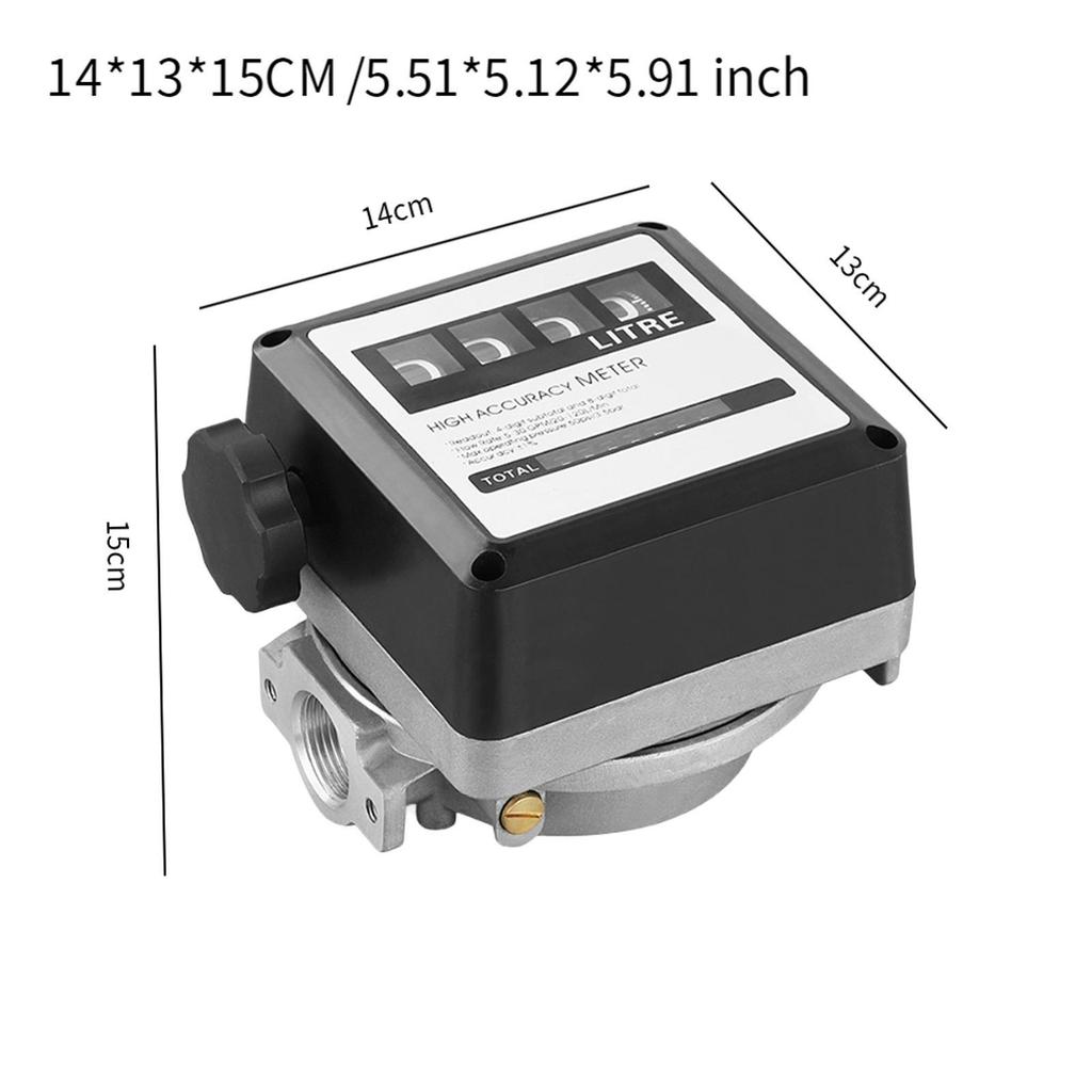 Mechanical Flow Meter Multipurpose ±1% Accuracy Oil Flow Liter Meter