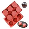 6 Roosters Anti-aanbak Rond DIYs Jelly Pudding Snoep Vormen Multifunctionele Voedselkwaliteit Siliconen Taart Vormen Keuken Bakplaat Gereedschap