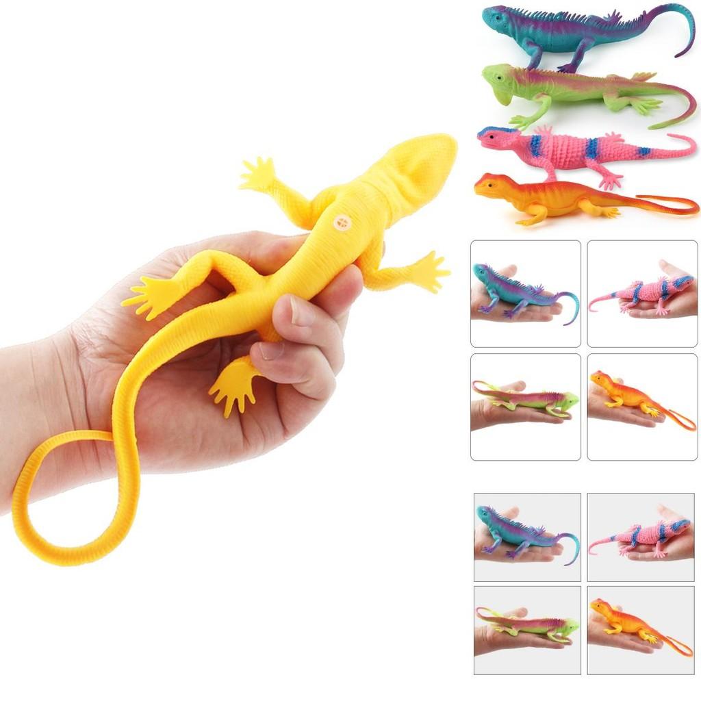 Silicone Forest Lizards Chameleon Models With Authentic Appearance For Kids And Dinosaur Collectors