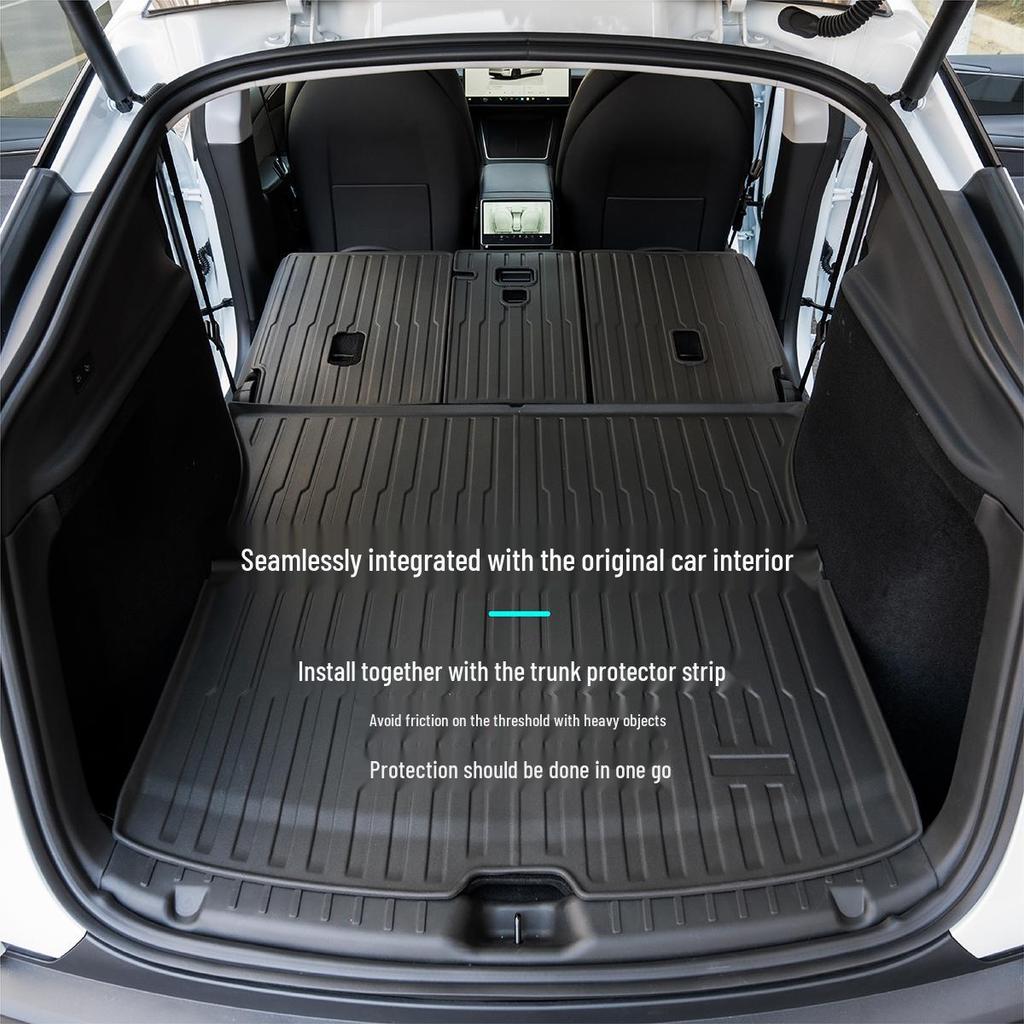 Qixian Trunk Mat Set for Tesla Model Y (Refreshed Version) - TPE Front & Rear Mats