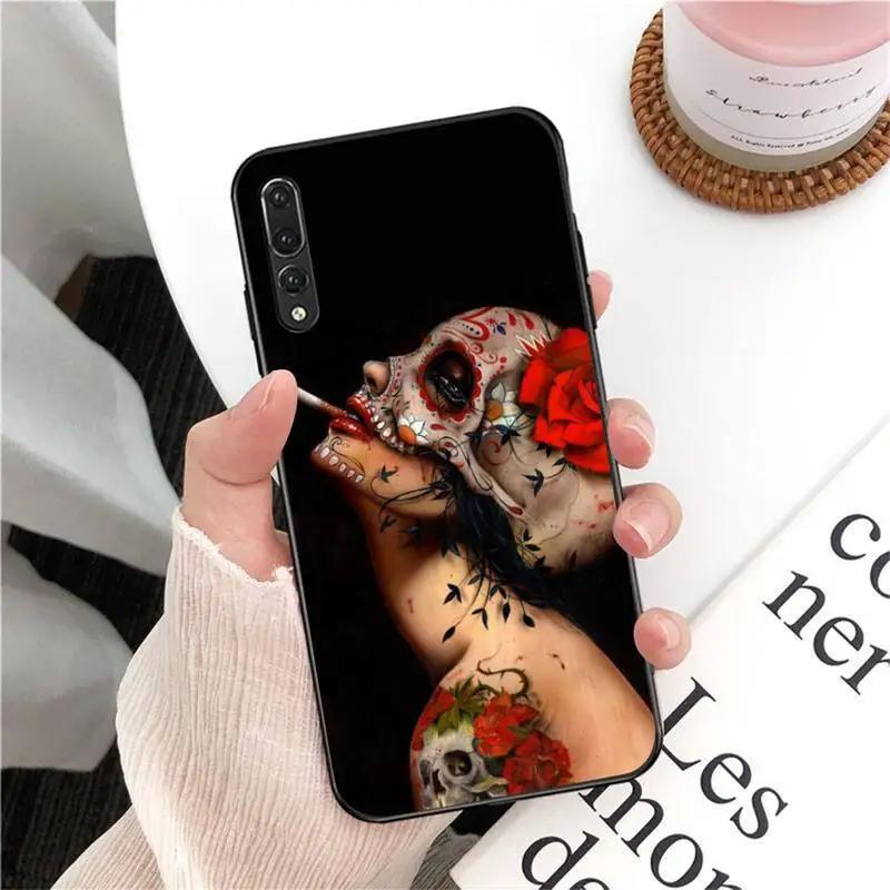 RUICHI Mexican Catrina Skull Girl Phone Case For  Xiaomi 9 10 11 PRO LITE Redmi NOTE  7 8 9 A PRO K20 30 PRO