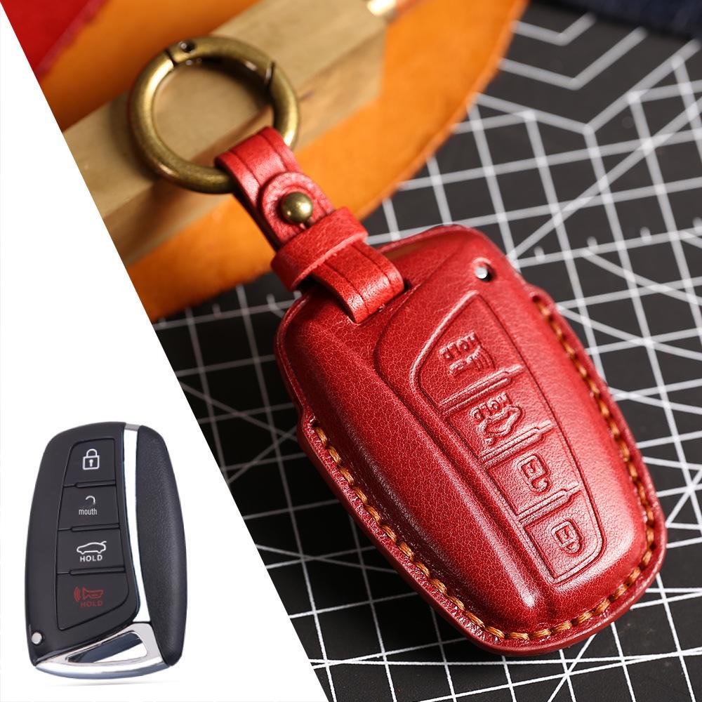 Husă cheie din piele pentru Hyundai Santa Fe IX45 - Modelare 3D