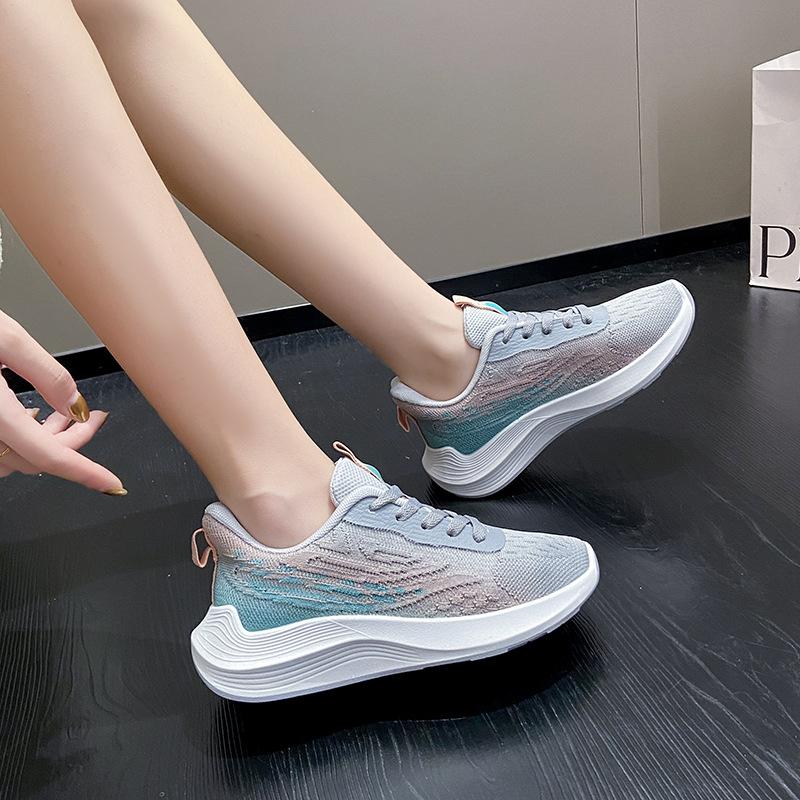 Summer Shock Absorbing Comfort Soft Sole Fitness Lightweight Mesh Breathable Casual Sports Shoes