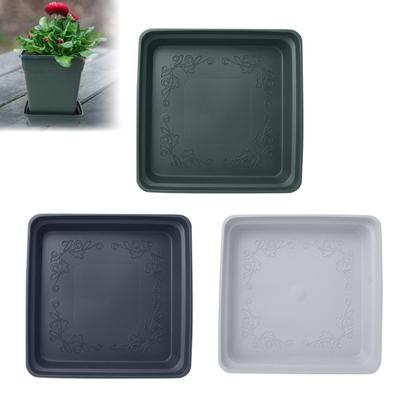 Plant Saucer Square High Density Plastic Drip Tray Indoor Outdoor Garden Pots Overwatering Prevention Saucer