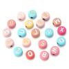 Acrylic Luminous Letter Beads, Multi-Style, 100 Pcs/bag for DIY Bracelets