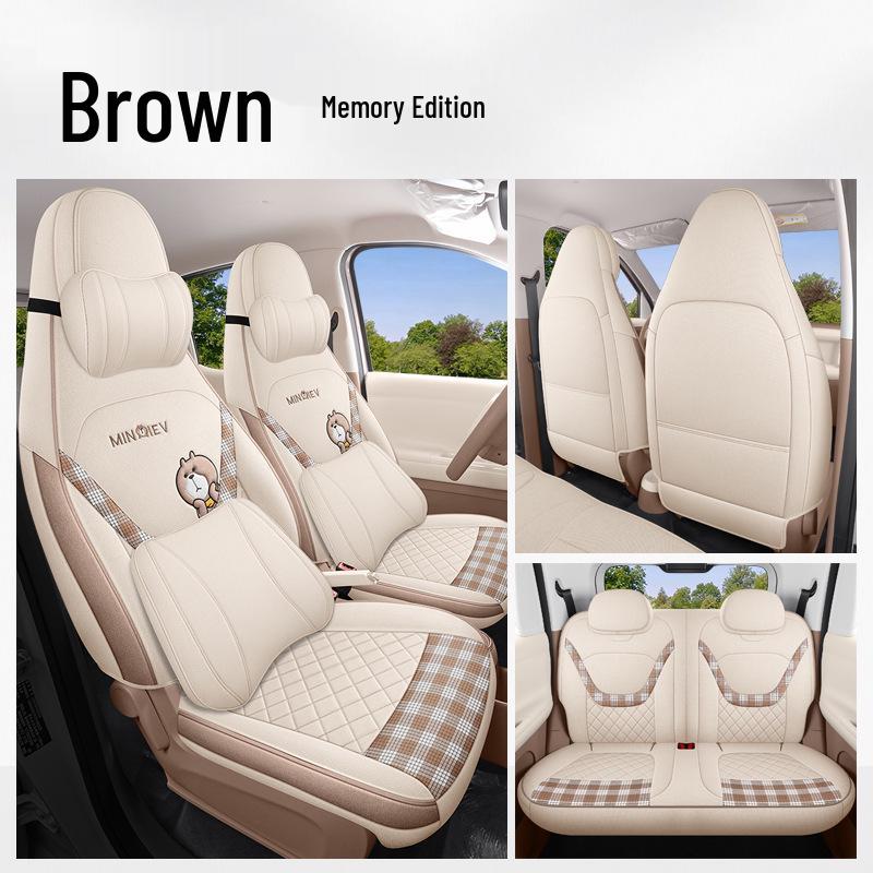 2026 Fifth Gen Wuling Hongguang MiniEV Car Seat Cover - All-Season Fabric, 205km Range.