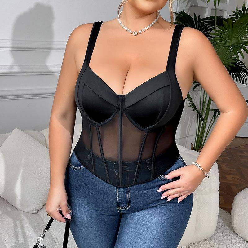 

Корсеты, модная и элегантная женская одежда 4XL чёрный