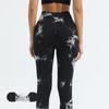 Dámske Joga Nohavice s Vysokým Pásom a Tie-Dye Vzorom - Broskyňové Zadky, Zdvíhajúce Boky, Trendy Fitness Oblečenie