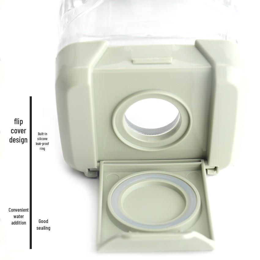 Medium Wall-Mounted Pet Water Dispenser: Square Drinking Bottle & Feeder for Cats and Dogs