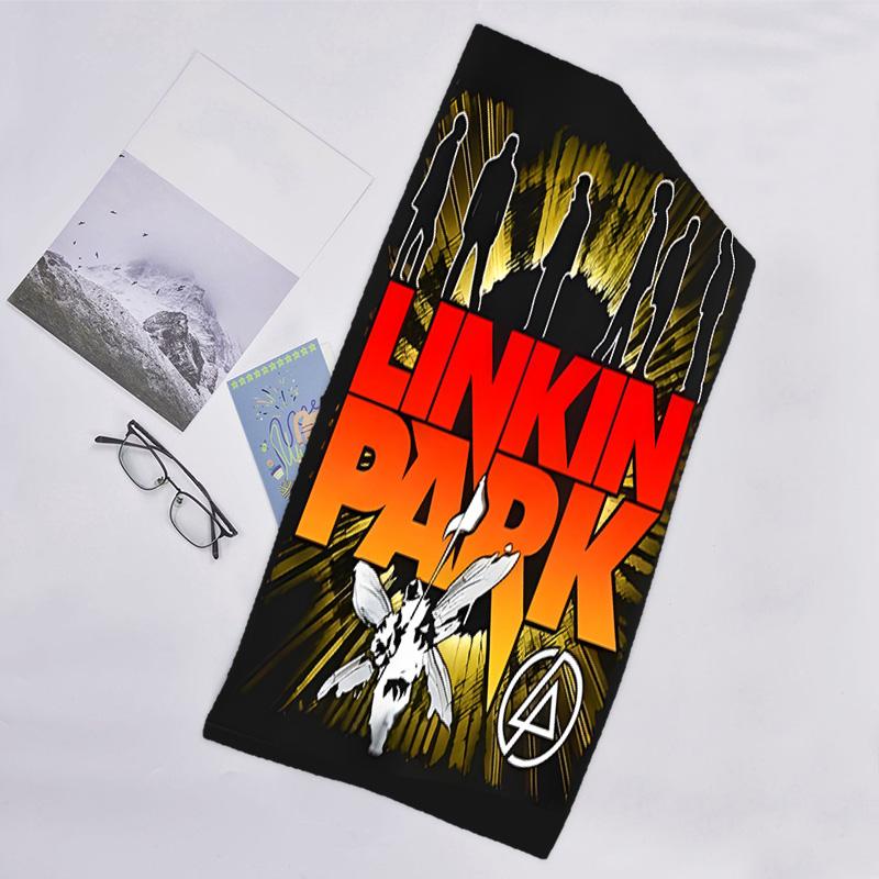 1pc Linkin Park1 Beach Towel, Beach and Seaside Swimming Pool Equipment, Fashion Pattern, Rectangular, Travel Essentials